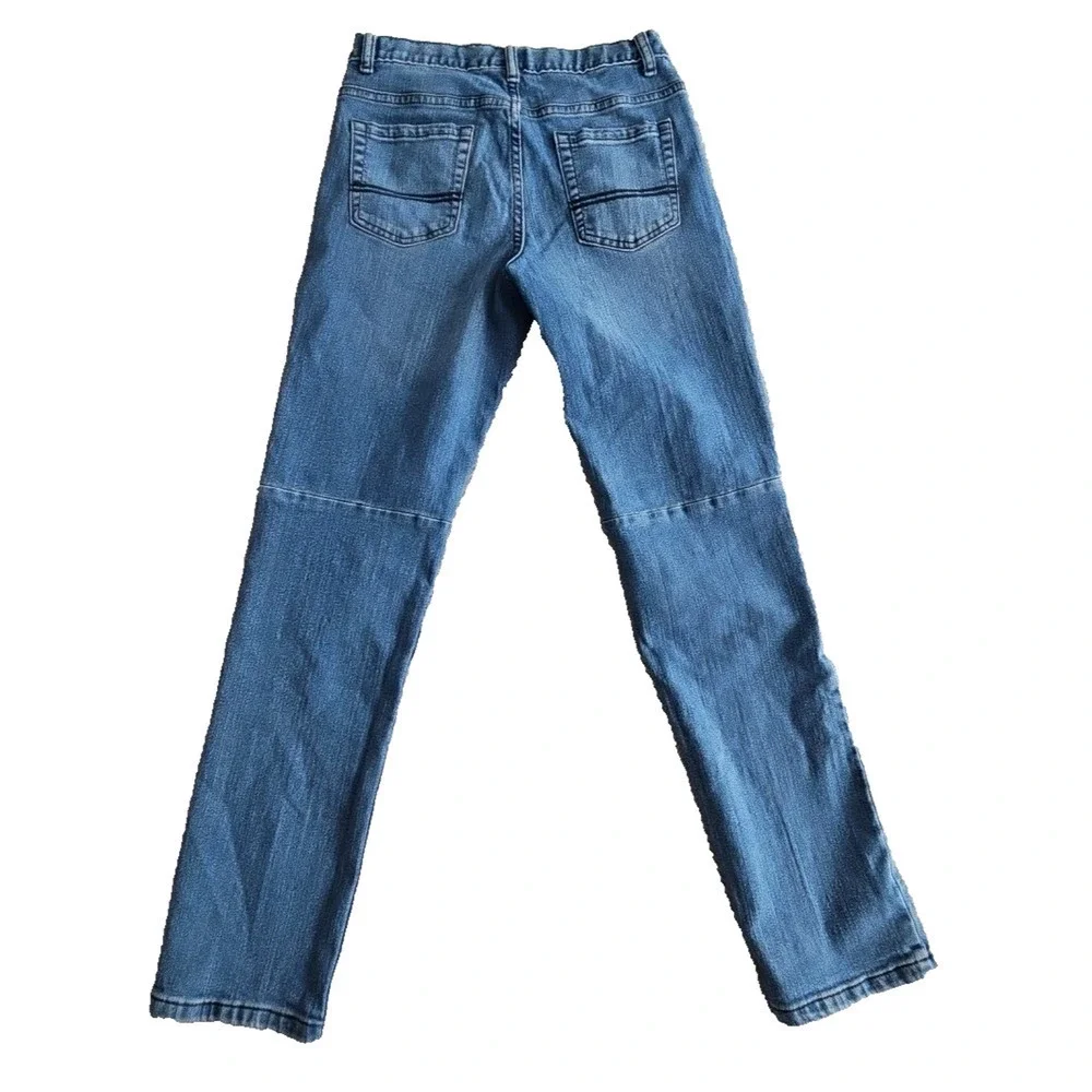 Arizona Jeans Misses‎ Size 14R (W28 x L28) Blue Moto Slim Fit Tapered Leg